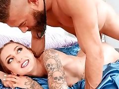 Anal Sex, Bedroom, Big Cock, Blowjob, Brunette, Extreme, From Behind, Hardcore, HD, Kissing, 